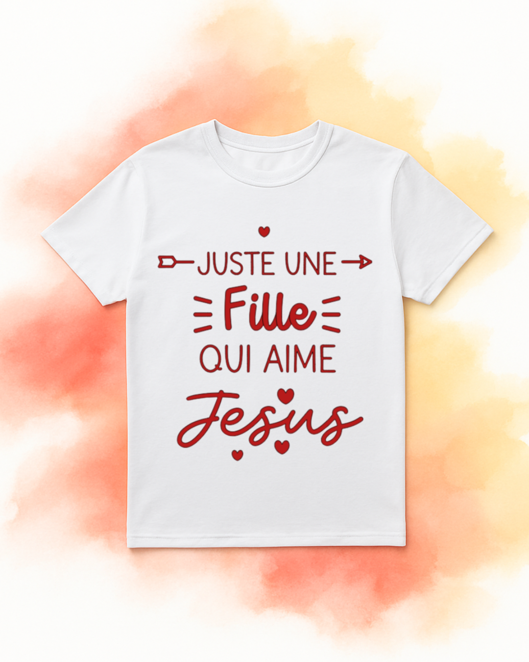 Tee-shirt enfant – “Juste une fille / un garçon qui aime Jésus”
