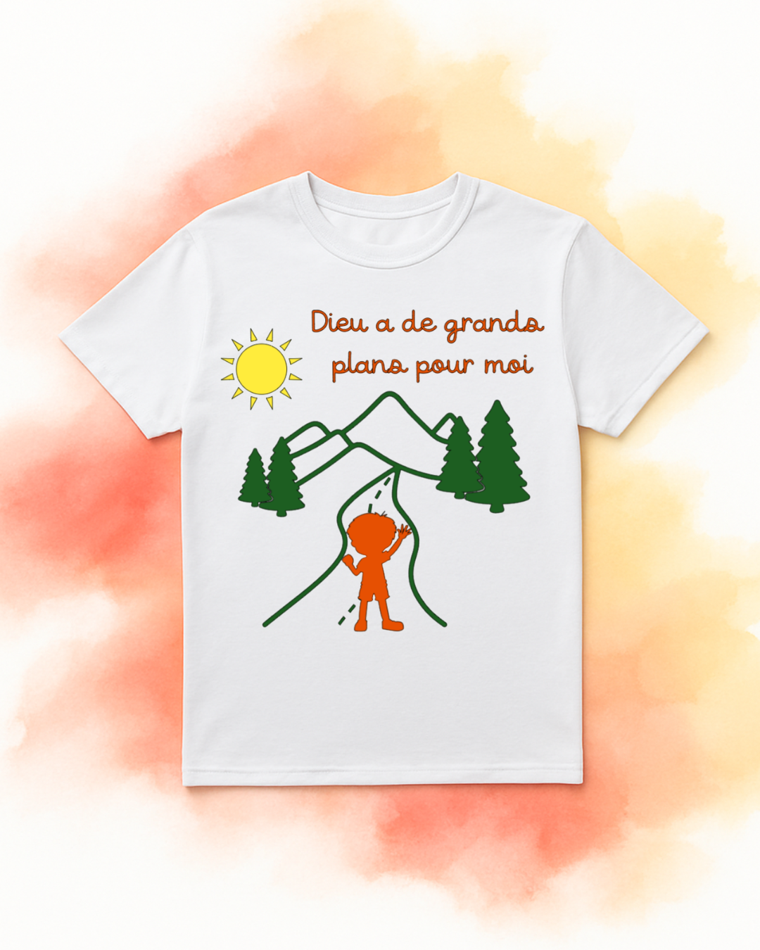 T-shirt enfant – "Dieu a de grands plans pour moi"