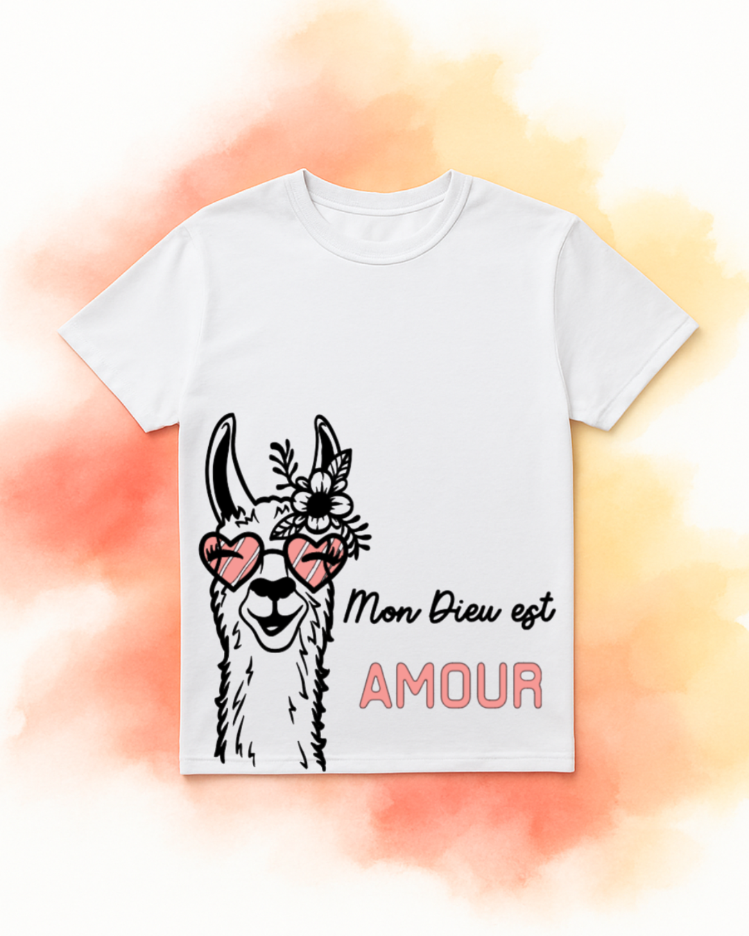 T-shirt enfant – "Mon Dieu est Amour"