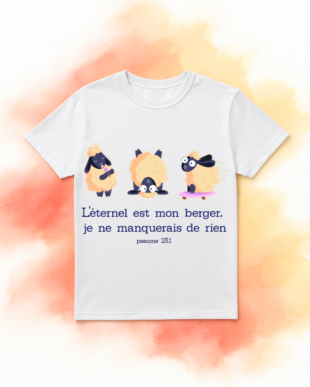 T-shirt enfant – "L'Éternel est mon berger" (Psaume 23:1)