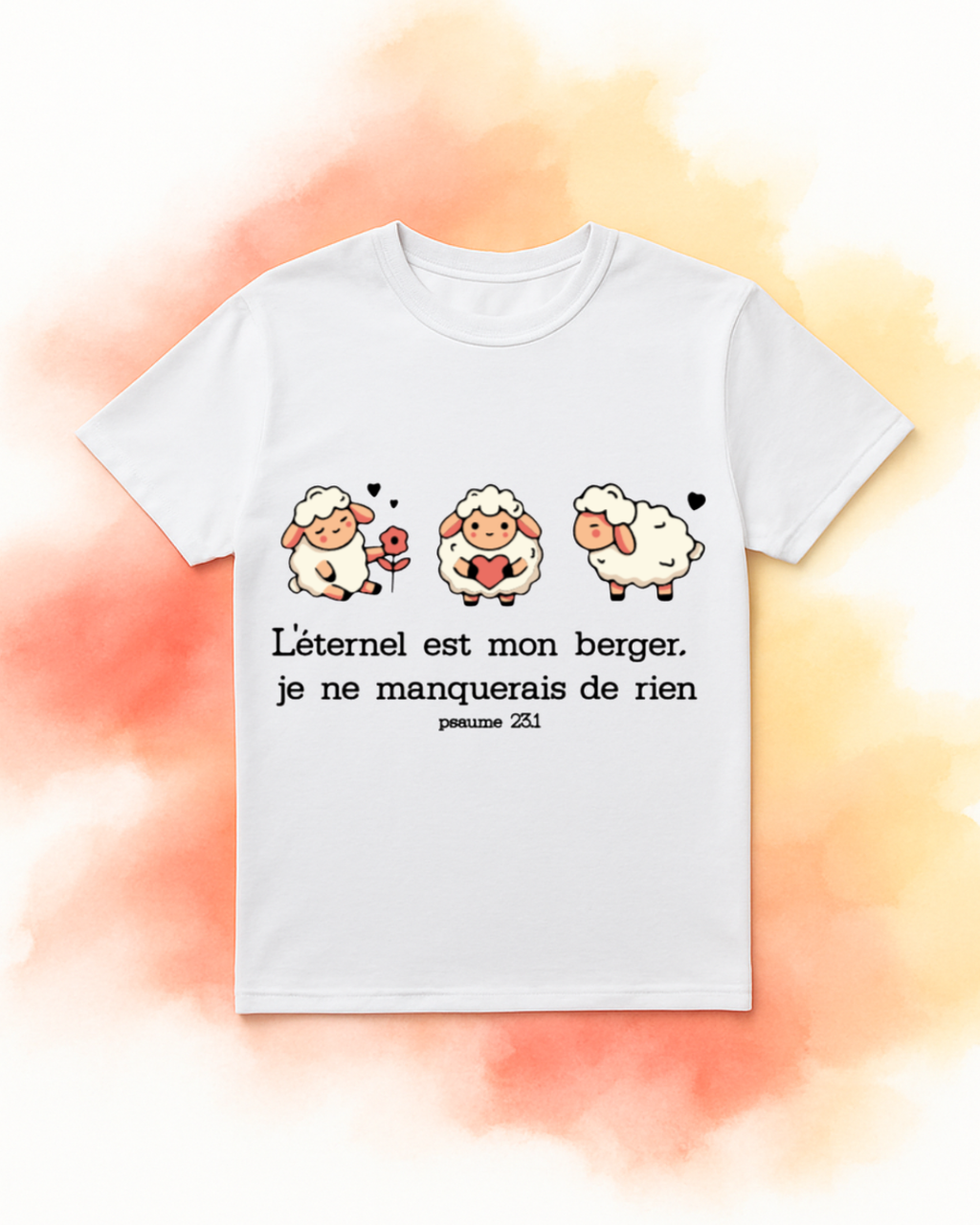 T-shirt enfant – "L'Éternel est mon berger" (Psaume 23:1)