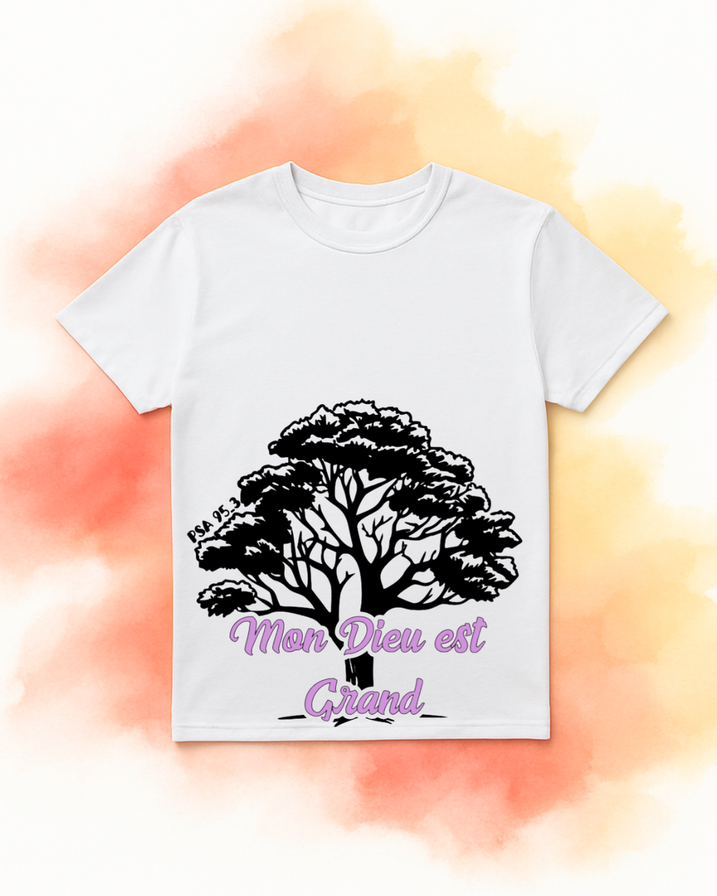 T-shirt Femme – Mon Dieu est Grand (Psaume 95)