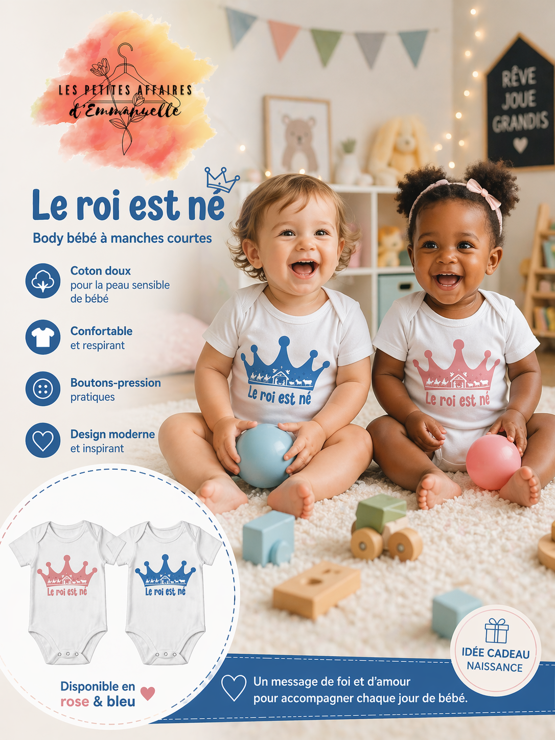 Body « Le roi est né »
