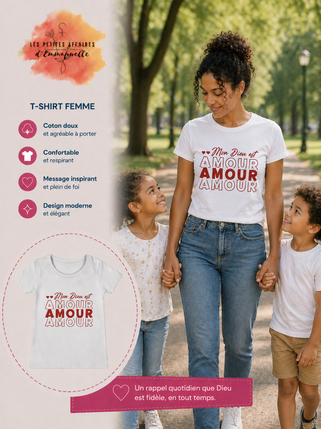 T-shirt Femme – Mon Dieu est Amour