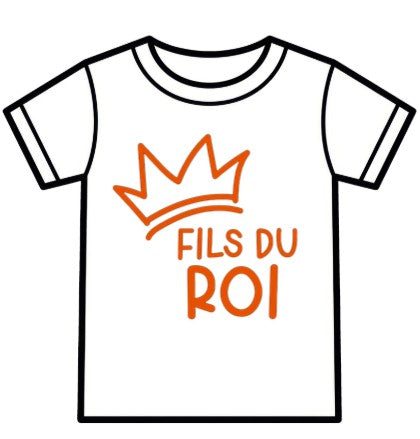T-shirts enfants – "Fils du Roi" & "Fille du Roi"