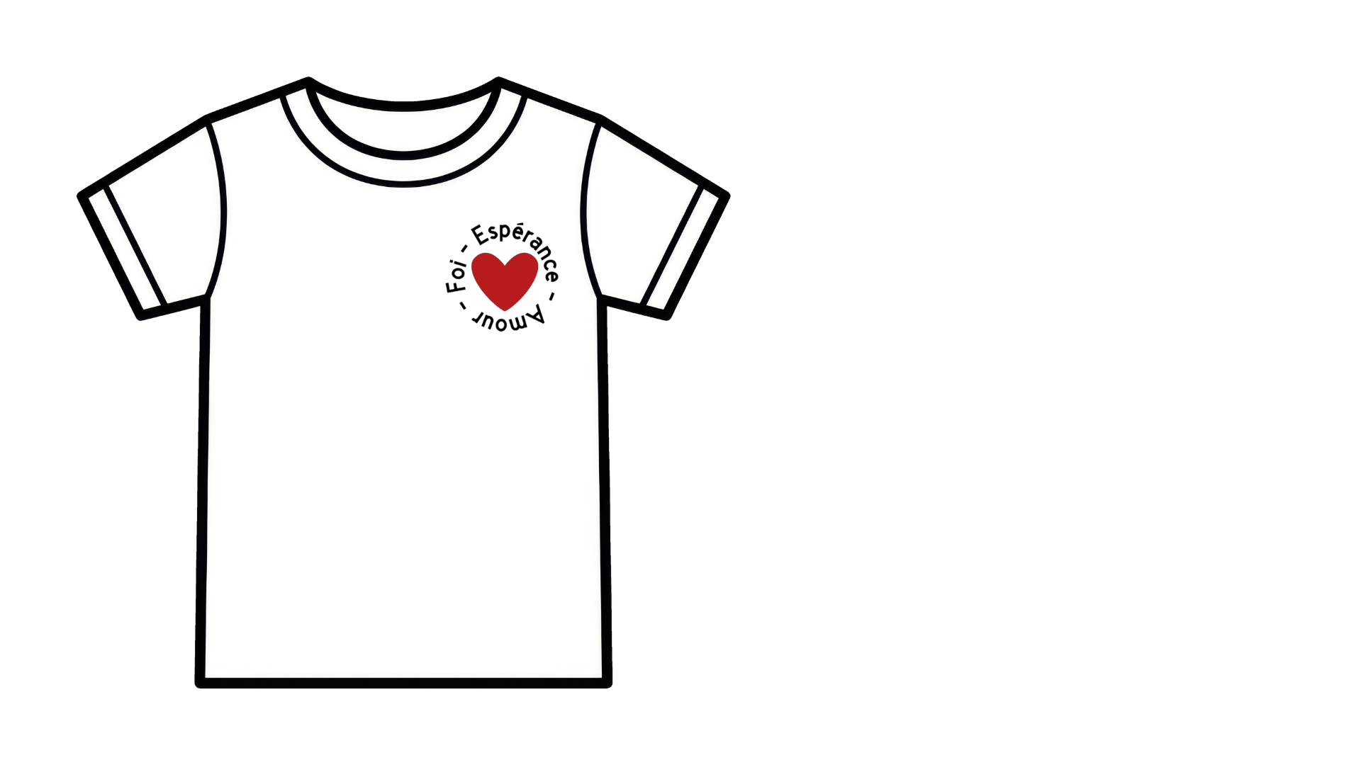 T-shirt Femme – Foi, Espérance, Amour