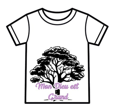 T-shirt Femme – Mon Dieu est Grand (Psaume 95)