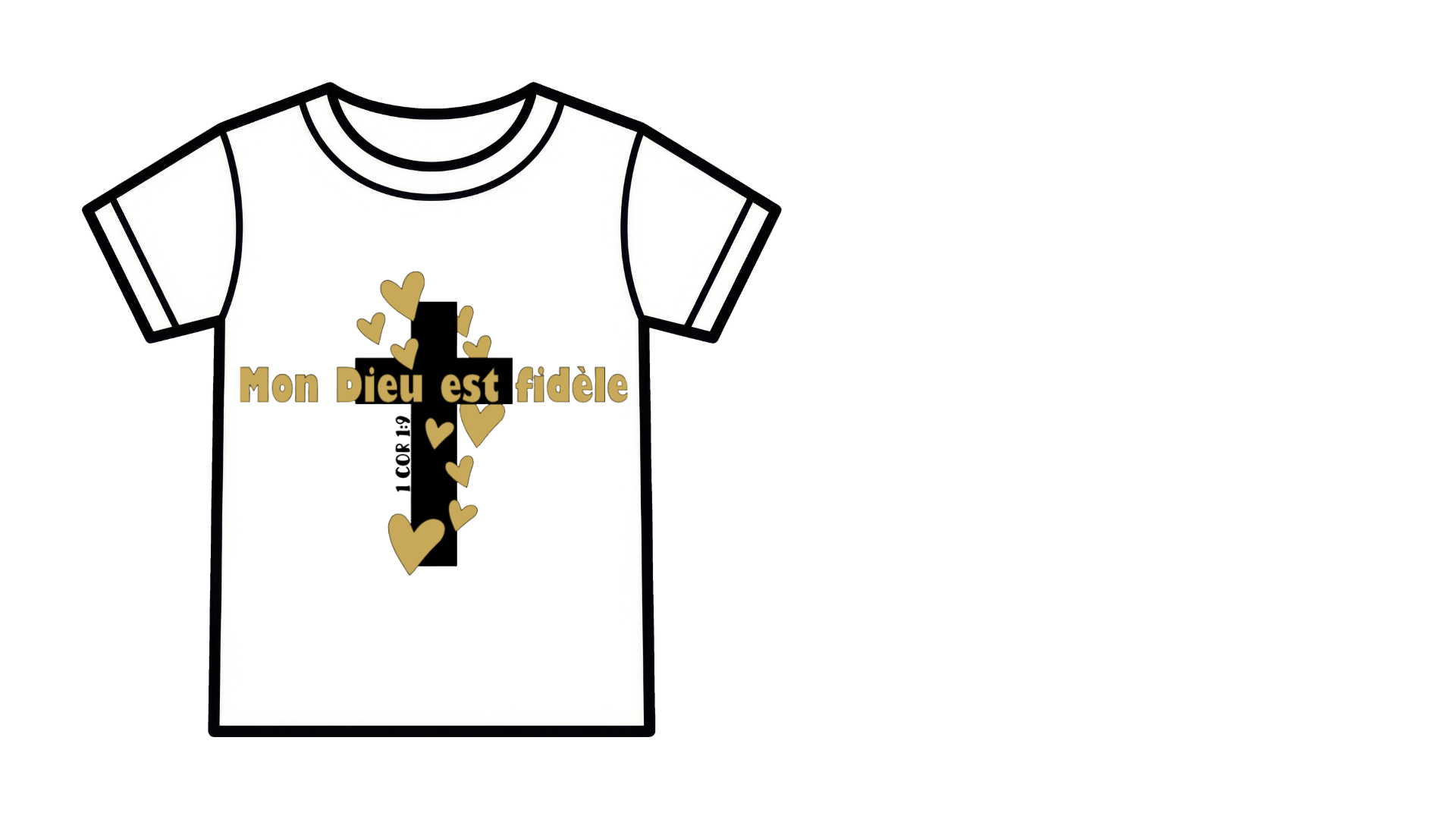 T-shirt Femme – Mon Dieu est fidèle (1 Corinthiens 1:9)