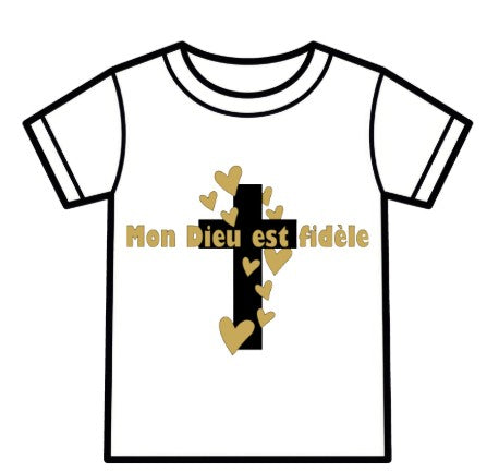 T-shirt Femme – Mon Dieu est fidèle (1 Corinthiens 1:9)