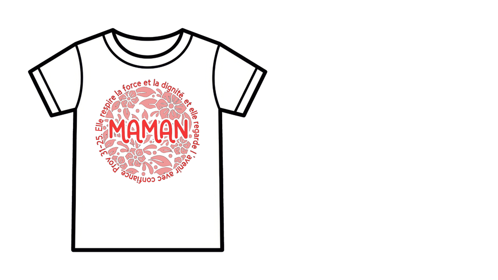 T-shirt "MAMAN" – Édition Fête des Mères
