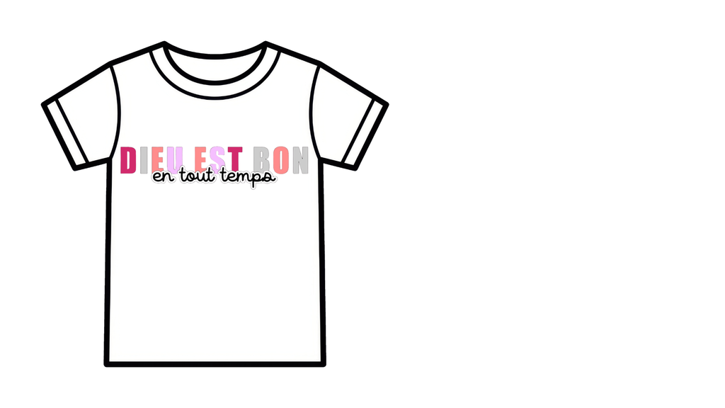 T-shirt femme – “Dieu est bon en tout temps”